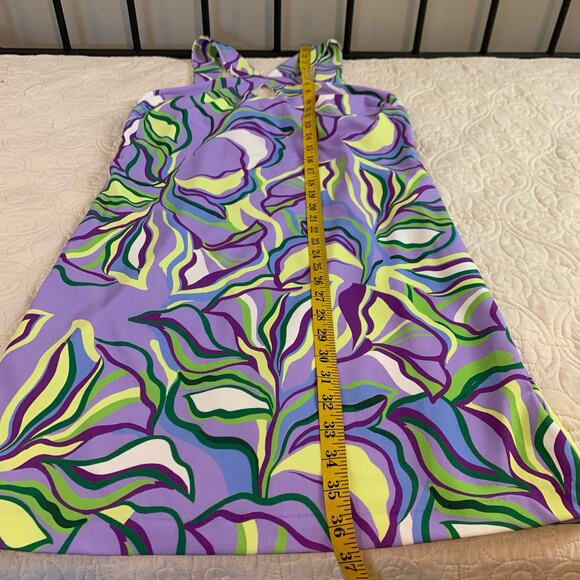 Boston Proper sleeveless sheath dress keyhole front shelf bra unlined size Small - Picture 9 of 9